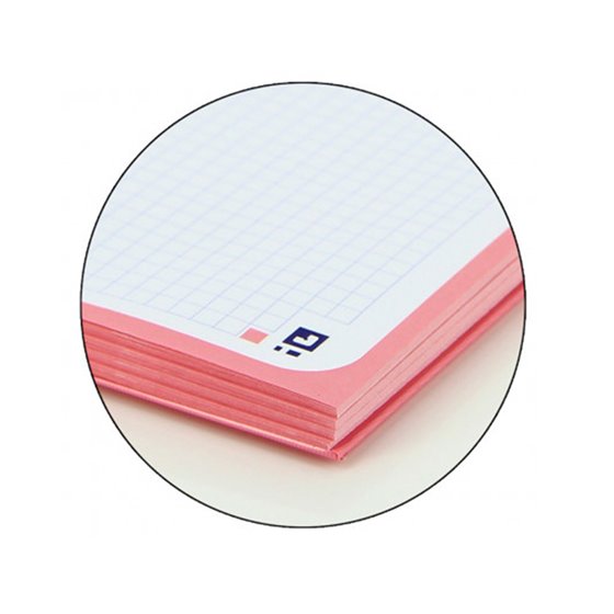 Recambio Color 1 Oxford Din A4+ 80 Hojas 90 Gr Cuadro 5 Mm 4 Taladros Color Rosa Chicle