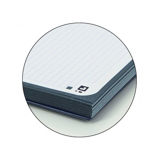 Recambio Color 1 Oxford Din A4+ 80 Hojas 90 Gr Cuadro 5 Mm 4 Taladros Color Negro