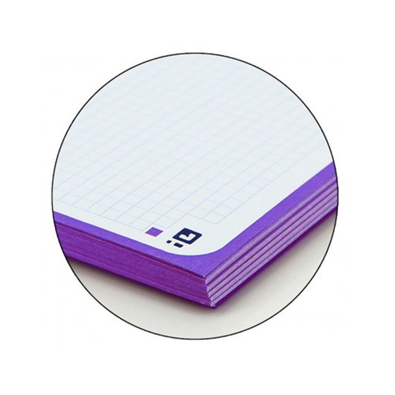 Recambio Color 1 Oxford Din A4+ 80 Hojas 90 Gr Cuadro 5 Mm 4 Taladros Color Malva