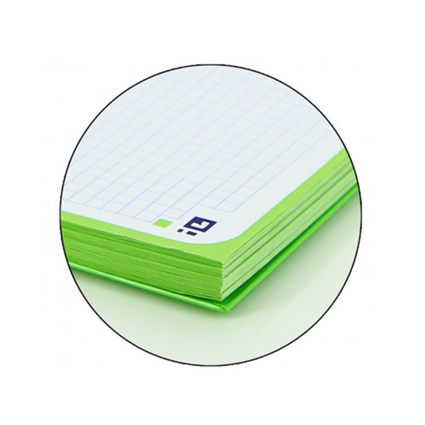 Recambio Color 1 Oxford Din A4+ 80 Hojas 90 Gr Cuadro 5 Mm 4 Taladros Color Verde Manzana