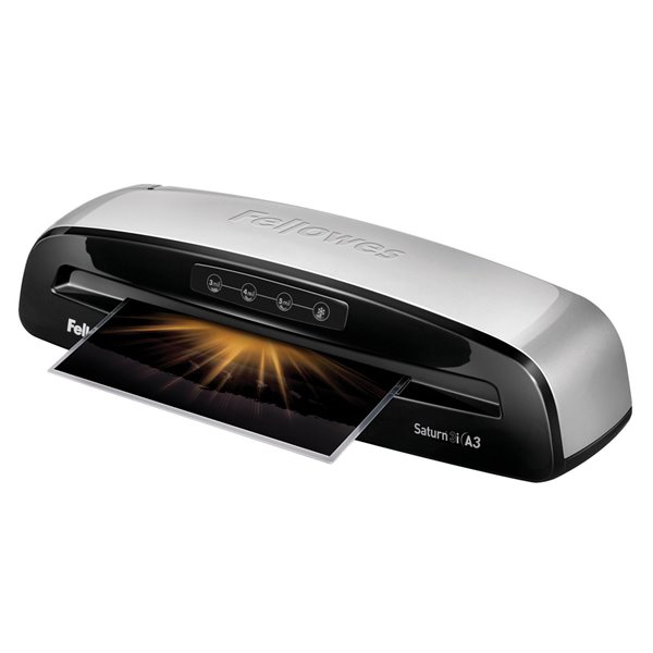Plastificadora Fellowes Saturn 3I Din A4 2 Rodillos Sistema Antiatasco Hasta 125 Micras