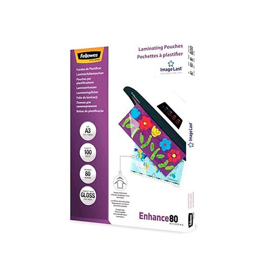 Bolsa De Plastificar Fellowes Brillo Din A3 80 Micras Pack 100 Unidades