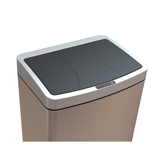 Papelera Metalica Q-Connect Con Sensor Automatico Capacidad 30 Litros 500X240X330 Mm