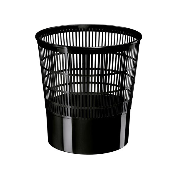 Papelera Plastico Cep Ecoline Rejilla Negra 16 Litros 30X30X31,7 Cm