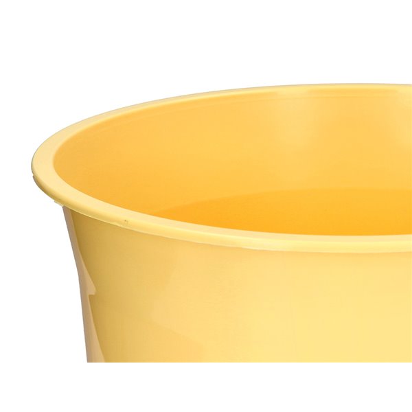 Papelera Plastico Q-Connect Amarillo Pastel Opaco 13 Litros 275X285 Mm