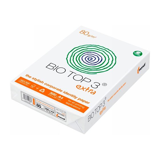 Papel Fotocopiadora Biotop 80G Extra Ecologico Din A4 Paquete De 500 Hojas