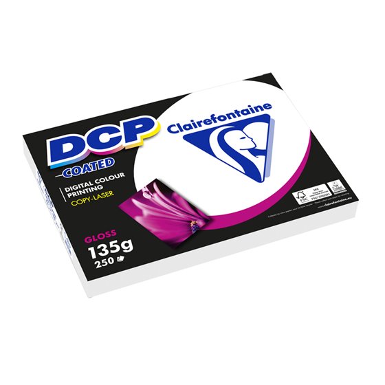 Papel Fotocopiadora Color Dcp Coated Glossy Din A4 135 Gramos Paquete 250 Hojas