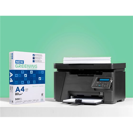 Papel Fotocopiadora Greening Din A4 80 Gramos Paquete De 500 Hojas