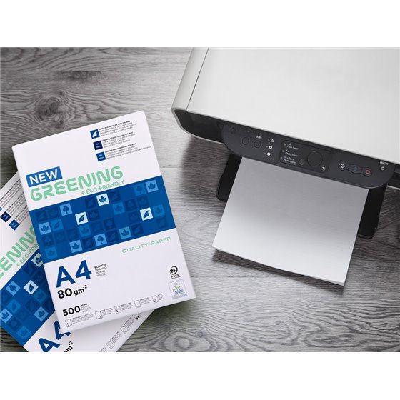 Papel Fotocopiadora Greening Din A4 80 Gramos Paquete De 500 Hojas