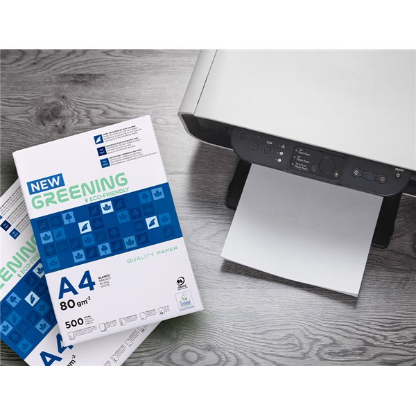 Papel Fotocopiadora Greening Din A4 80 Gramos Paquete De 500 Hojas