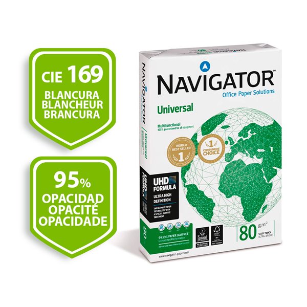 Papel Fotocopiadora Navigator Din A4 80 Gramos Paquete De 400 Hojas