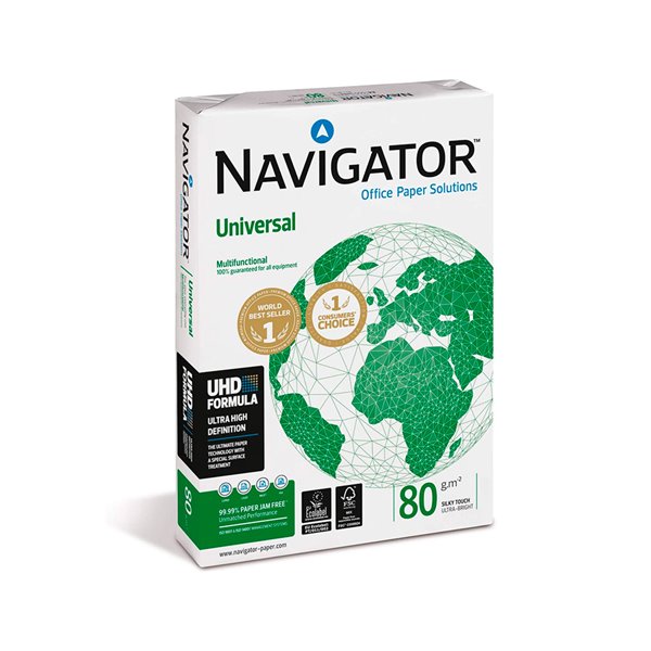 Papel Fotocopiadora Navigator Din A4 80 Gramos Paquete De 400 Hojas