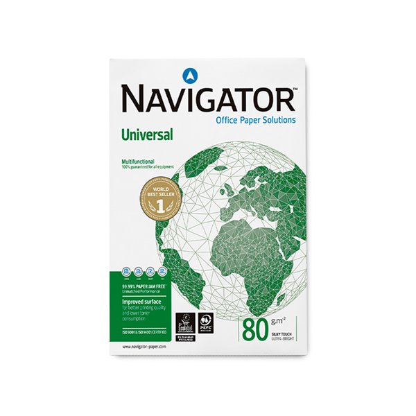 Papel Fotocopiadora Navigator Din A3 80 Gramos Papel Multiuso Ink-Jet Y Laser Paquete De 500 Hojas