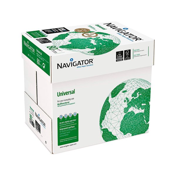 Papel Fotocopiadora Navigator Din A3 80 Gramos Papel Multiuso Ink-Jet Y Laser Paquete De 500 Hojas