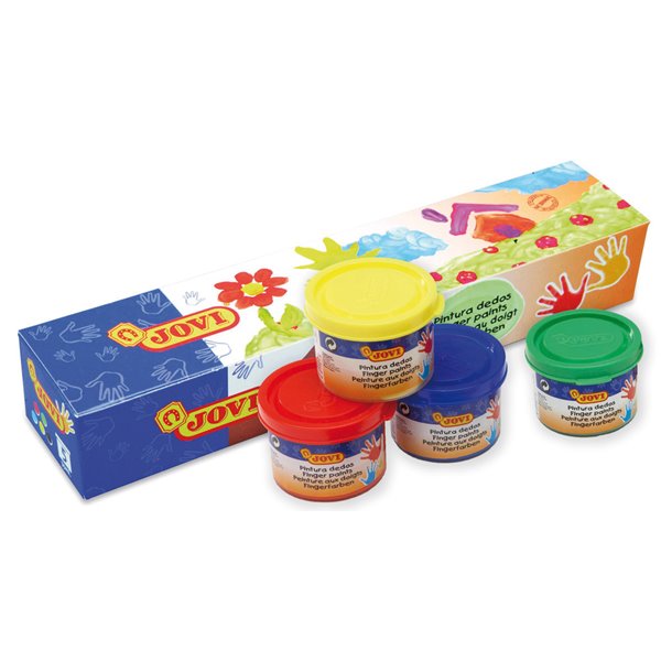 Pintura A Dedos Jovi 35 Cc 5 Colores Surtidos