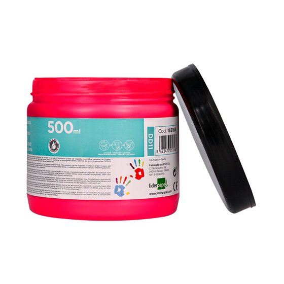 Pintura Dedos Liderpapel Magenta Tarrina De 500 Cc