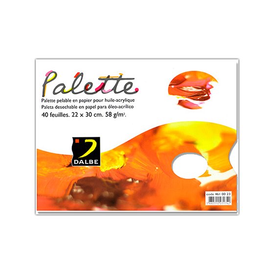 Paleta Papel Dalbe Desechable Din A4 40 Hojas 60 Gr