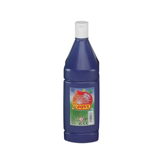 Tempera Liquida Jovi Escolar 1000 Ml Azul Ultramar