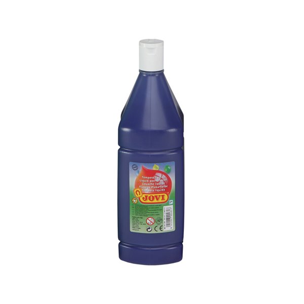 Tempera Liquida Jovi Escolar 1000 Ml Azul Ultramar