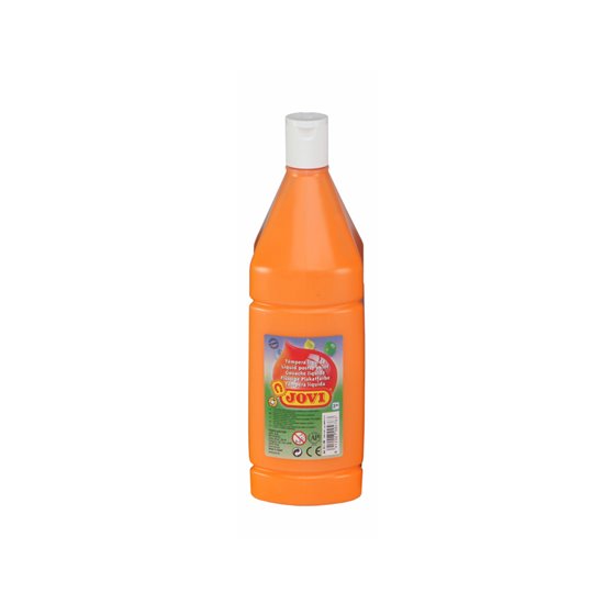 Tempera Liquida Jovi Escolar 1000 Ml Naranja
