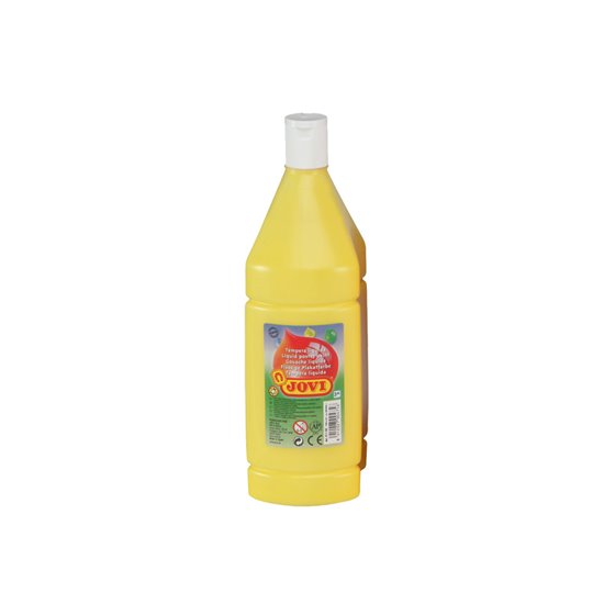 Tempera Liquida Jovi Escolar 1000 Ml Amarillo Claro