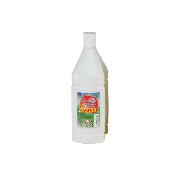 Tempera Liquida Jovi Escolar 1000 Ml Blanco