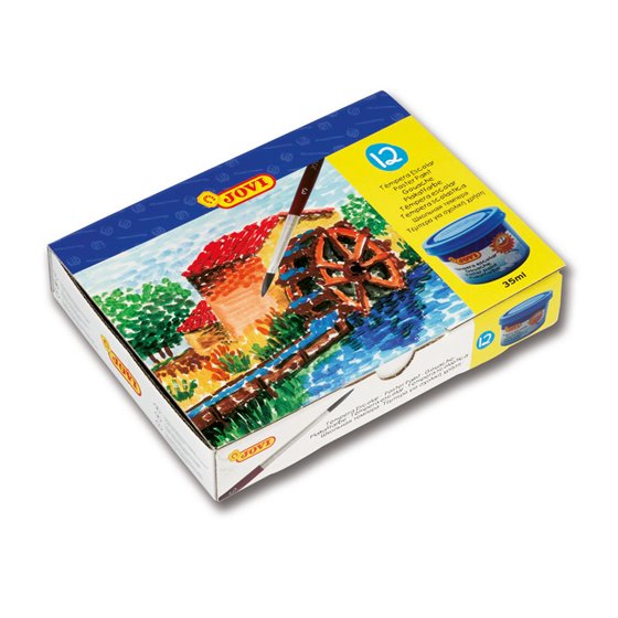 Tempera Jovi 35 Ml Caja De 12 Colores Surtidos