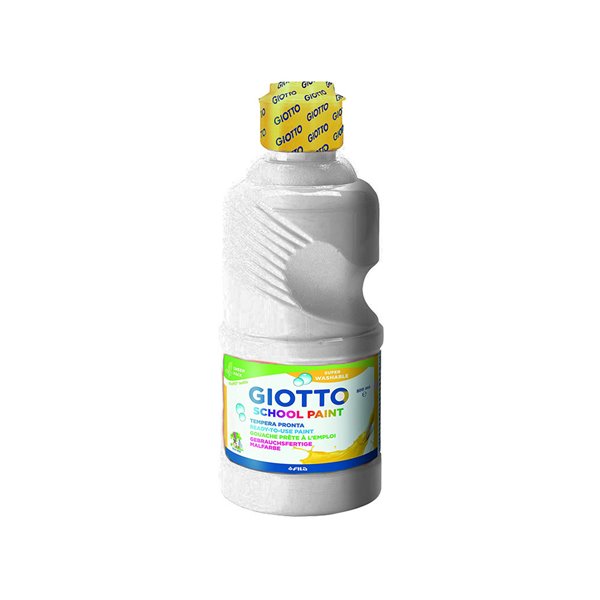 Tempera Liquida Giotto Escolar Lavable 1000 Ml Blanco