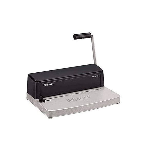 Encuadernadora Para Espiral Fellowes Metal 25 Perfora 10 Hojas Tamaño A4 Encuaderna Hasta 450 Hojas Paso 5:1