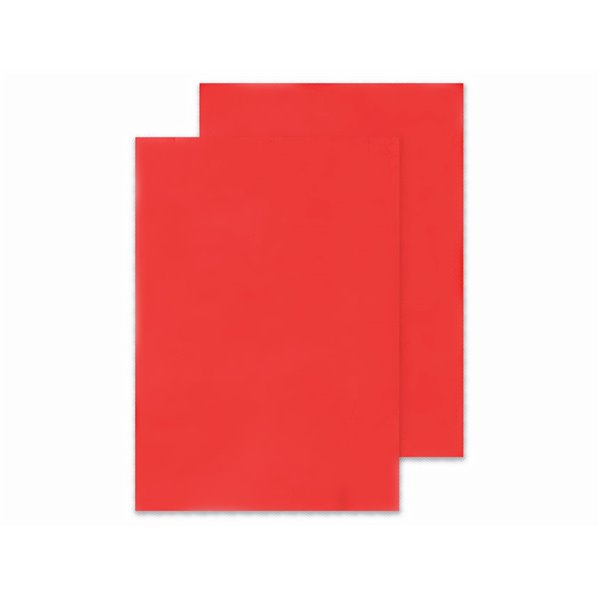Tapa De Encuadernacion Q-Connect Pvc Din A4 Opaca Rojo 180 Micras Caja De 100 Unidades