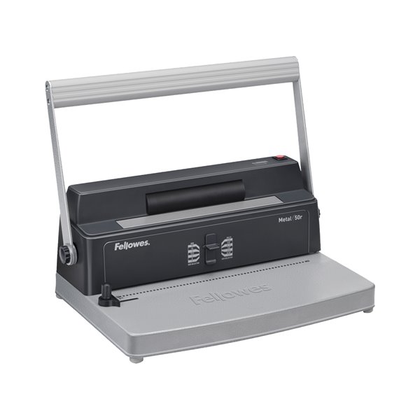Encuadernadora Para Espiral Fellowes Metal 50R Perfora 12 Hojas Formato A4 Paso 5:1 Encuaderna 450 Hojas 80 Gr