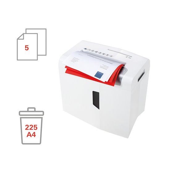 Destructora De Documentos Hsm Shredstar X5 Capacidad De Corte 5 H En Particulas Destruye Grapas Clips Cd Y Tarjetas