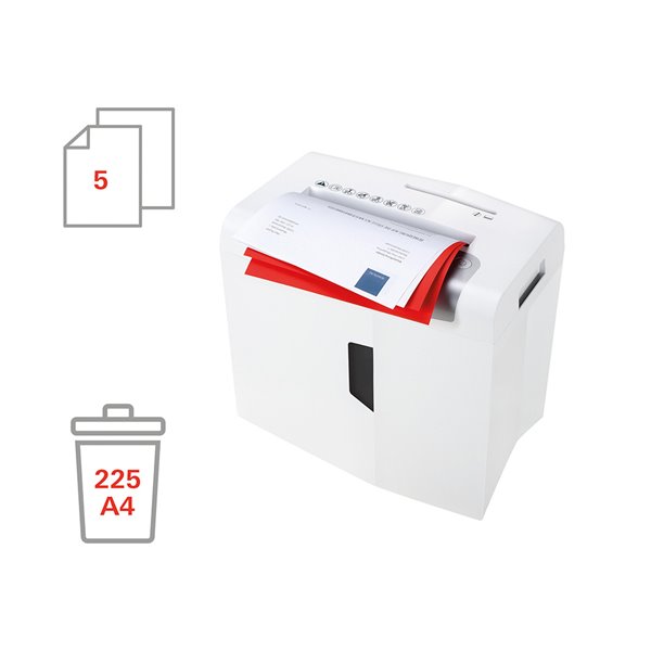 Destructora De Documentos Hsm Shredstar X5 Capacidad De Corte 5 H En Particulas Destruye Grapas Clips Cd Y Tarjetas