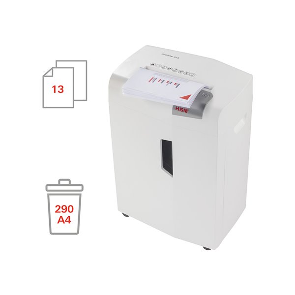 Destructora De Documentos Hsm Shredstar X13 Capacidad De Corte 13 H En Particulas Destruyegrapas Clips Cd Y Tarjetas