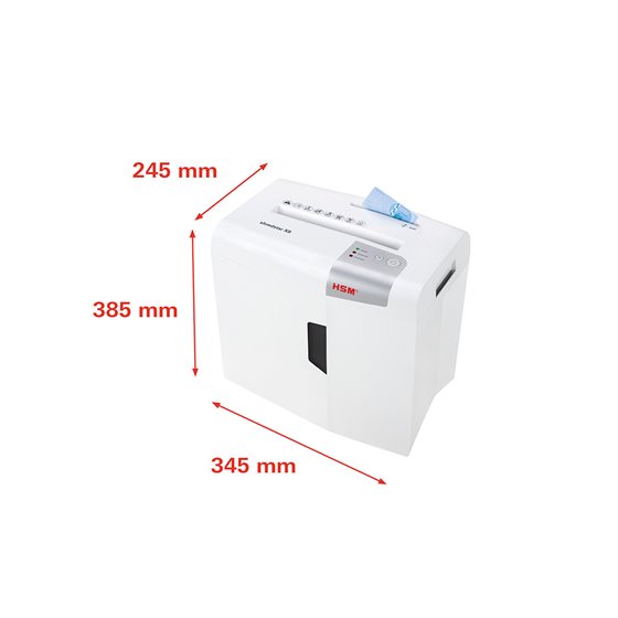 Destructora De Documentos Hsm Shredstar X8 Capacidad De Corte 8 H En Particulas Destruye Grapas Clips Cd Y Tarjetas