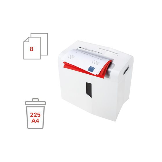 Destructora De Documentos Hsm Shredstar X8 Capacidad De Corte 8 H En Particulas Destruye Grapas Clips Cd Y Tarjetas