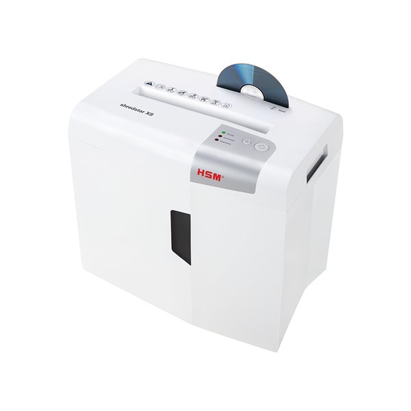 Destructora De Documentos Hsm Shredstar X8 Capacidad De Corte 8 H En Particulas Destruye Grapas Clips Cd Y Tarjetas