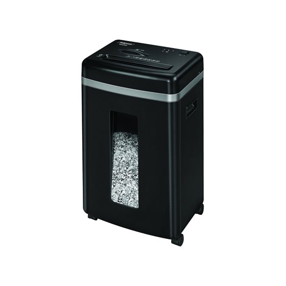 Destructora De Documentos Fellowes 450M Capacidad De Corte 9 Hojas Destruye Grapas Clips Tarjetas Y Cd 22 Litros