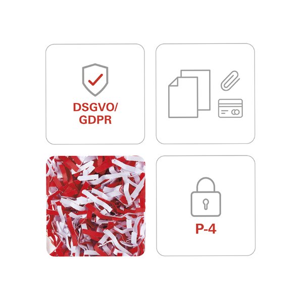 Destructora De Documentos Hsm Securio C18 Nivel De Seguridad 4 Capacidad De Corte 9 Hojas En Particulas