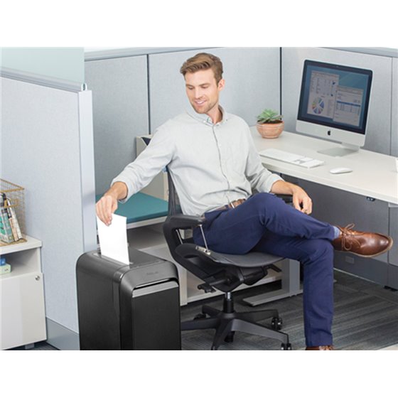 Destructora De Documentos Fellowes Lx-220 Capacidad De Corte 20 H Seguridad P4 Destruye Grapas Clips Y