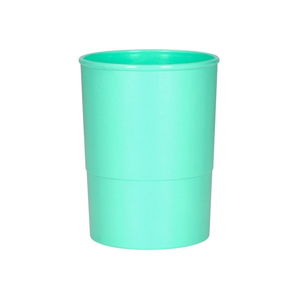 Cubilete Portalapices Q-Connect Verde Menta Pastel Opaco Plastico Diametro 75 Mm Alto 100 Mm