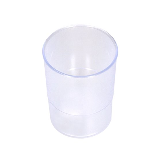 Cubilete Portalapices Q-Connect Transparente Plastico Diametro 75 Mm Alto 100 Mm