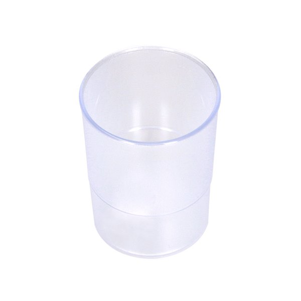 Cubilete Portalapices Q-Connect Transparente Plastico Diametro 75 Mm Alto 100 Mm