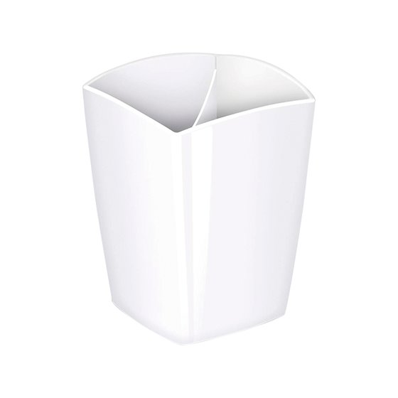 Cubilete Portalapices Cep Blanco Opaco Plastico Magnetico 78X74X95 Mm