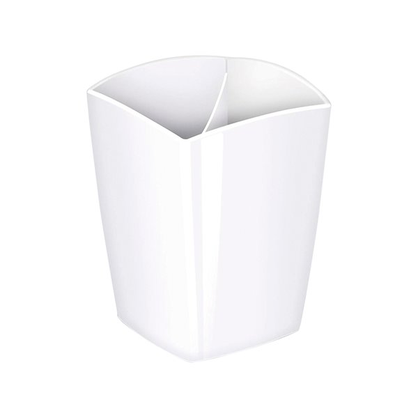 Cubilete Portalapices Cep Blanco Opaco Plastico Magnetico 78X74X95 Mm