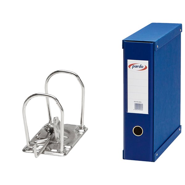 Modulo Pardo 1 Archivador De Palanca Folio 2 Anillas 70 Mm Azul 350X100X290 Mm