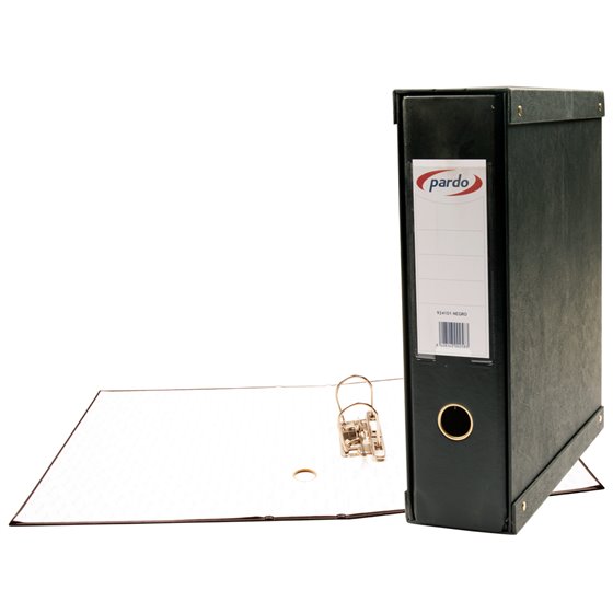 Modulo Pardo 1 Archivadores De Palanca Folio 2 Anillas De 70 Mm Negro 350X100X290 Mm