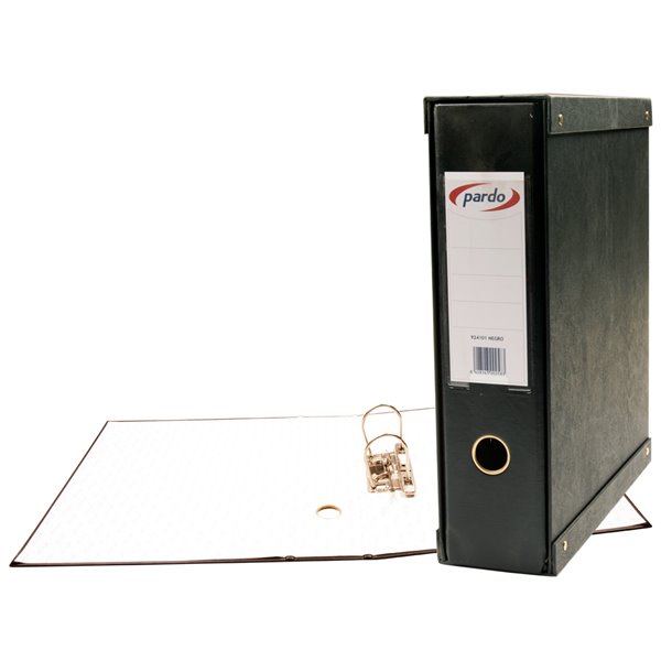 Modulo Pardo 1 Archivadores De Palanca Folio 2 Anillas De 70 Mm Negro 350X100X290 Mm