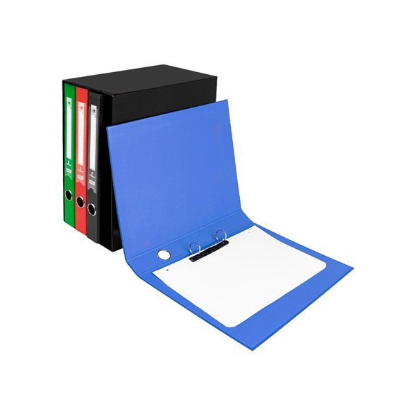 Modulo Liderpapel 4 Archivadores Folio 2 Anillas Mixtas 25Mm Colores Surtidos