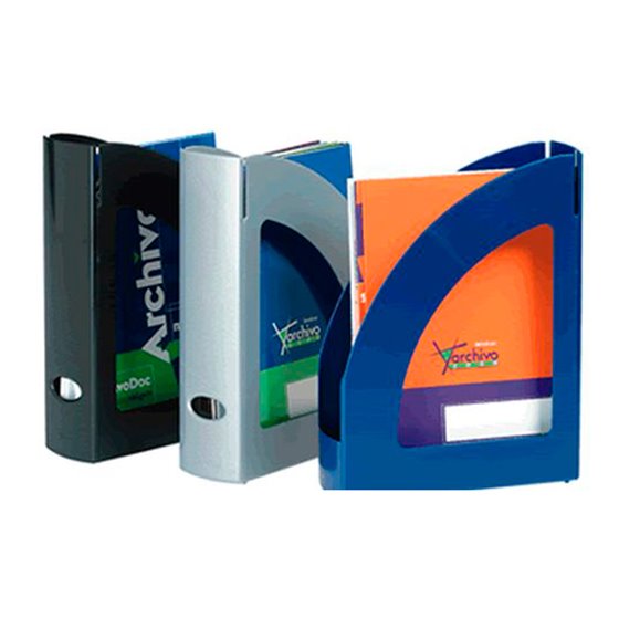 Revistero Archivo 2000 Antimicrobiano Sanitized Poliestireno Lomo 80 Mm Azul 250X80X320 Mm